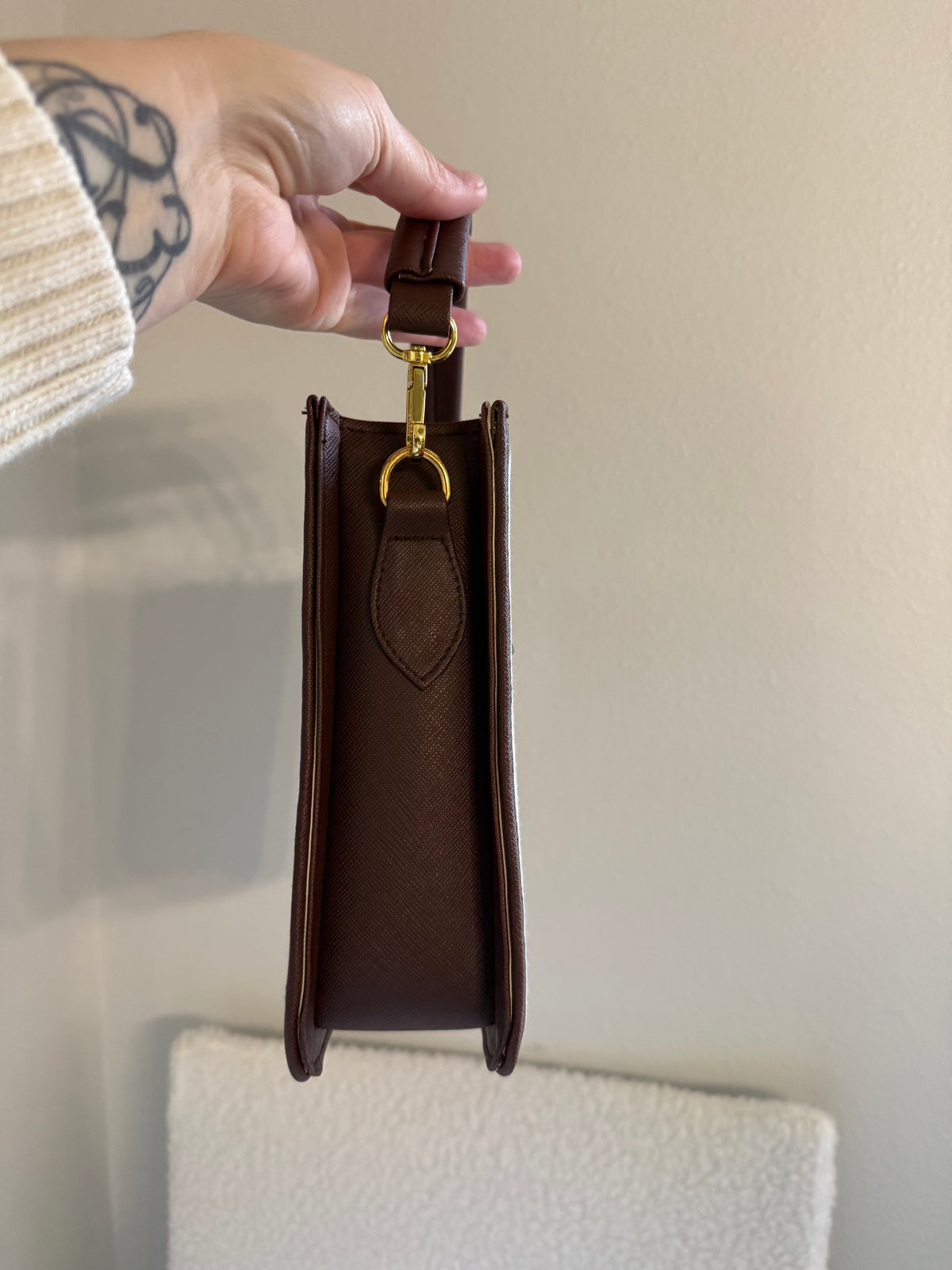 The WHITE HORSE Bag || Upcycled Luxury Dustbag