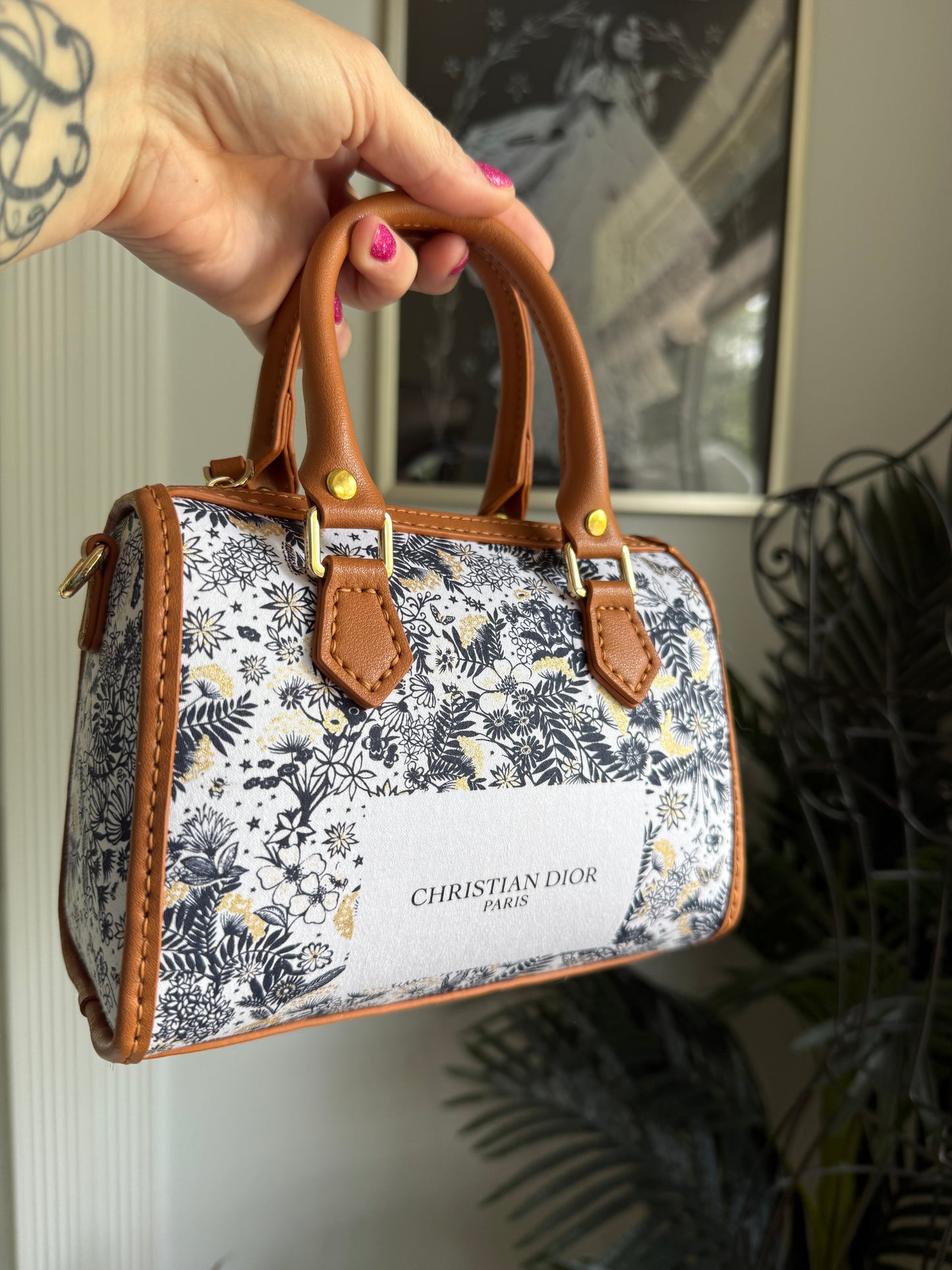 The DEBUT Bag - Navy Floral Dior