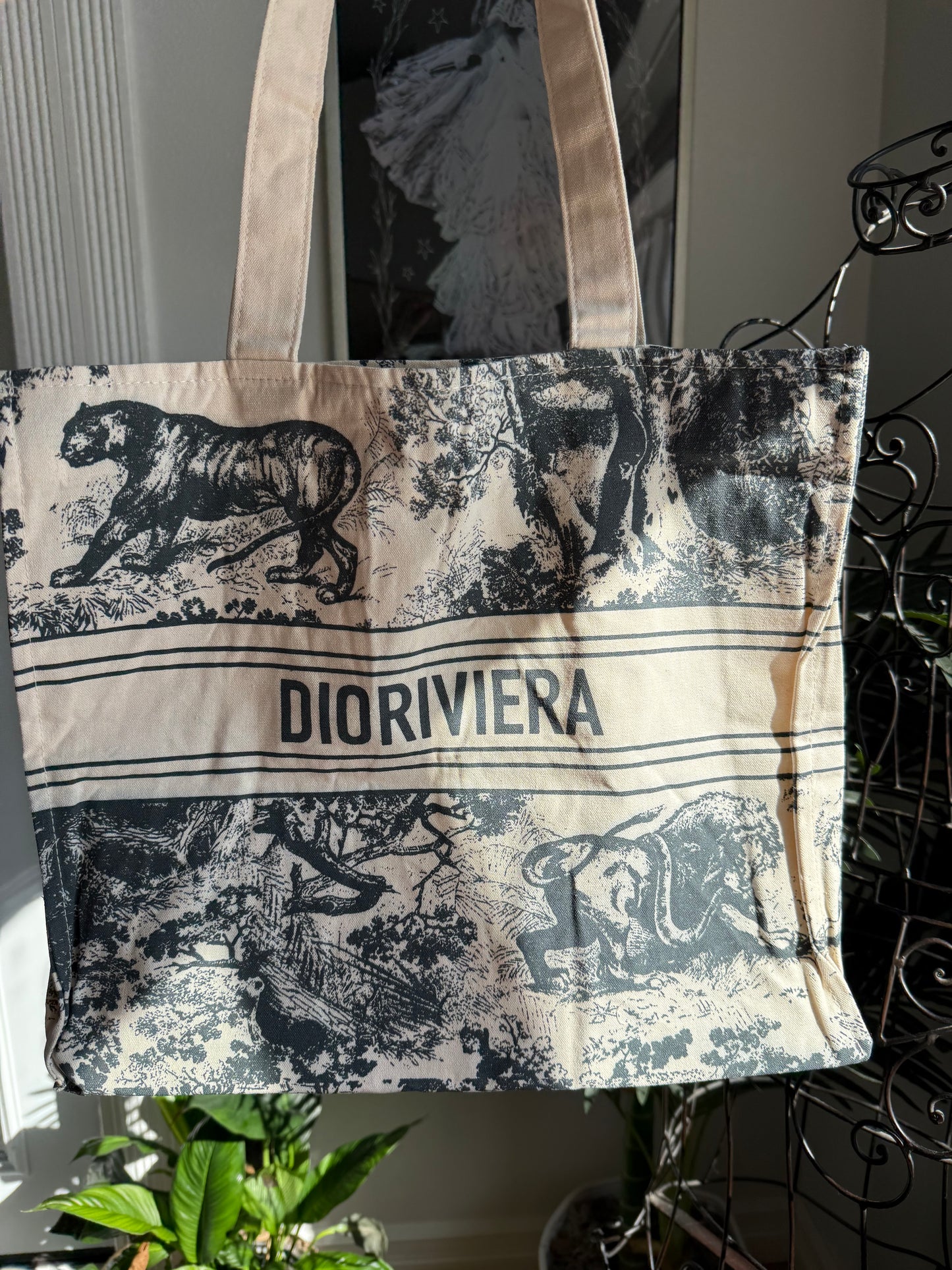 Authentic New Diorivera Vip Tote - Deep Navy