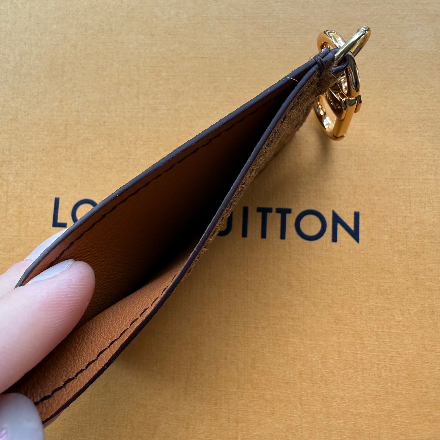 {HOLIDAY} Handmade Animal Print Leather + Mono Keychain Card Wallet