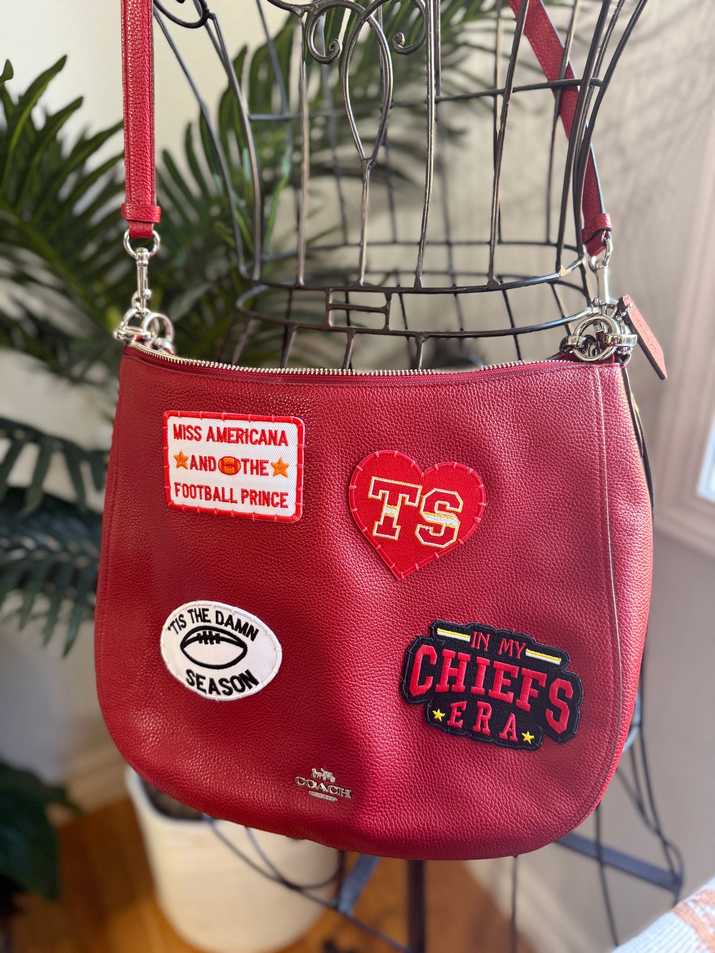 Reimagined Authentic Preloved Red Leather Coach Bag