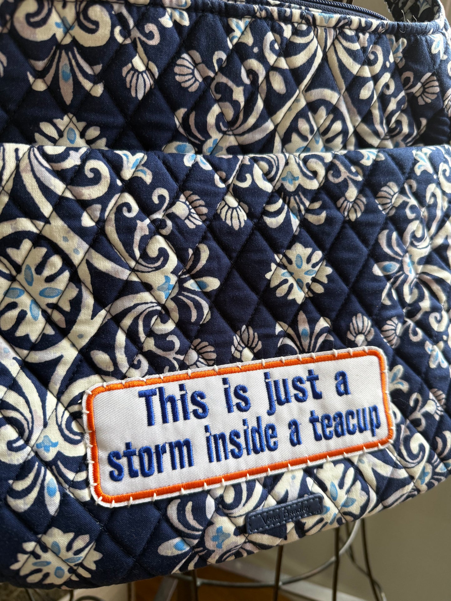 { TEACUP } Preloved Authentic Reimagined V Bradley Quilted Tote