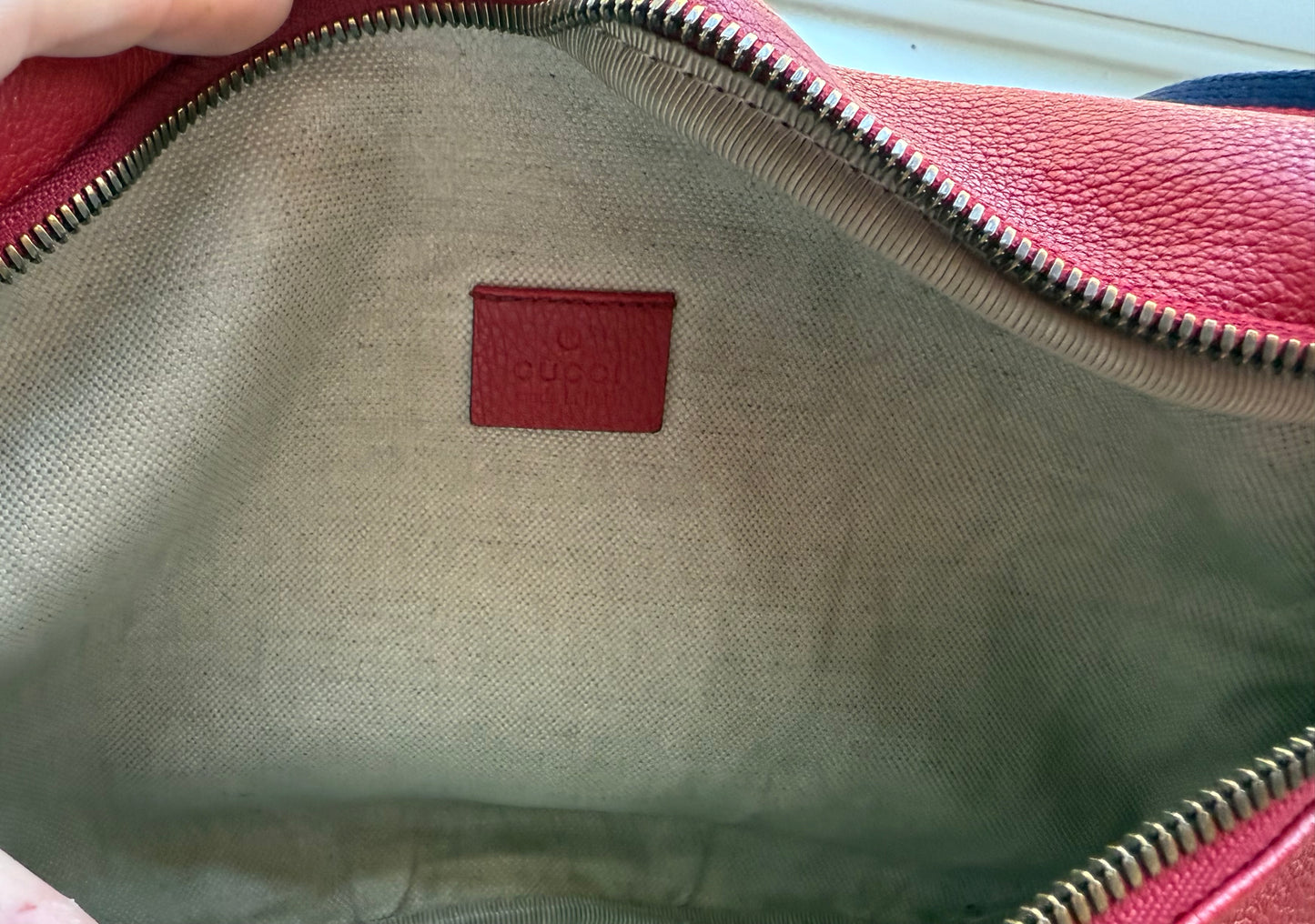 KARMA Authentic Preloved Red Gucci Bumbag