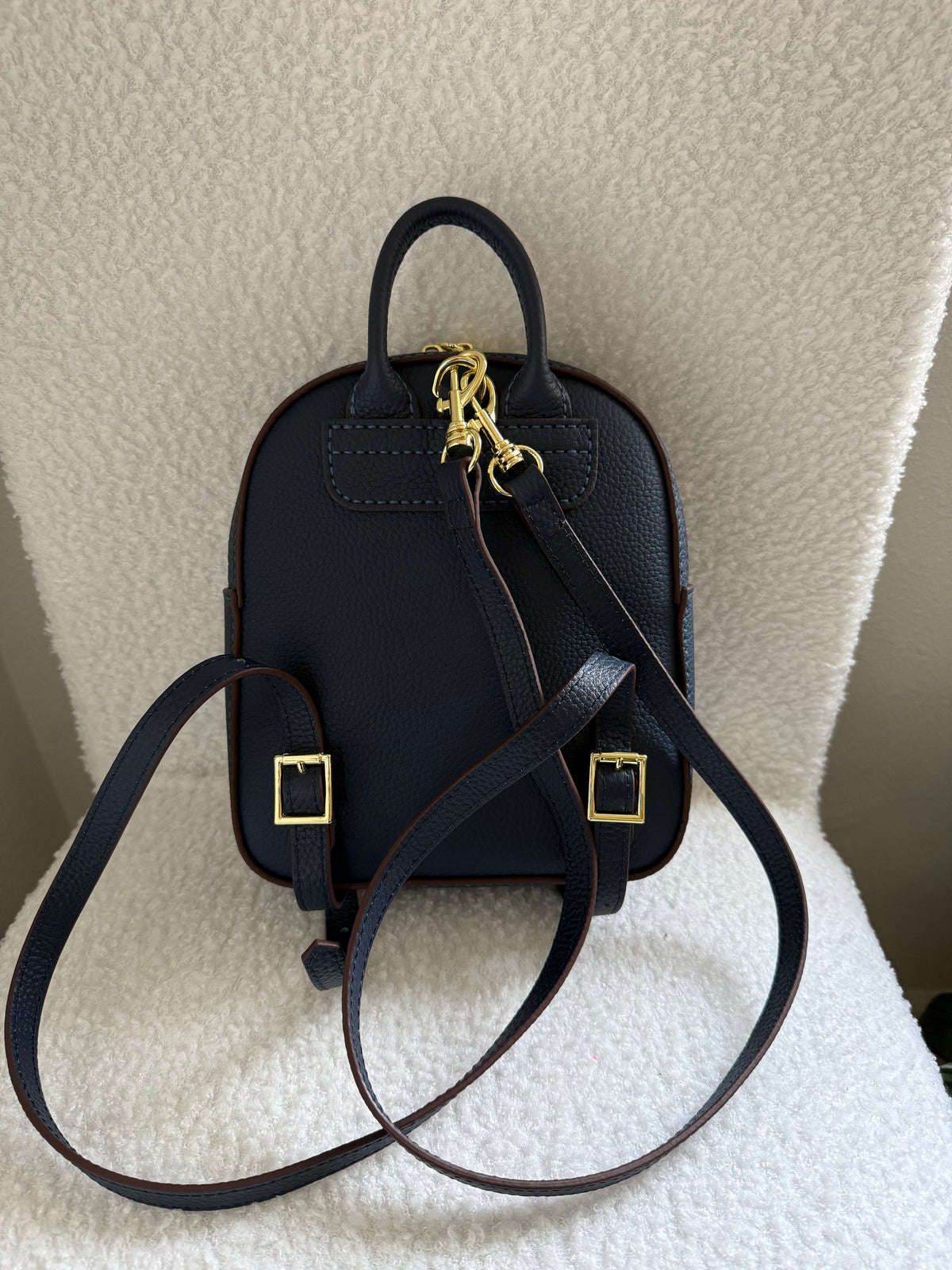 GG Tian Line Handmade Upcycled Mini Backpack Purse