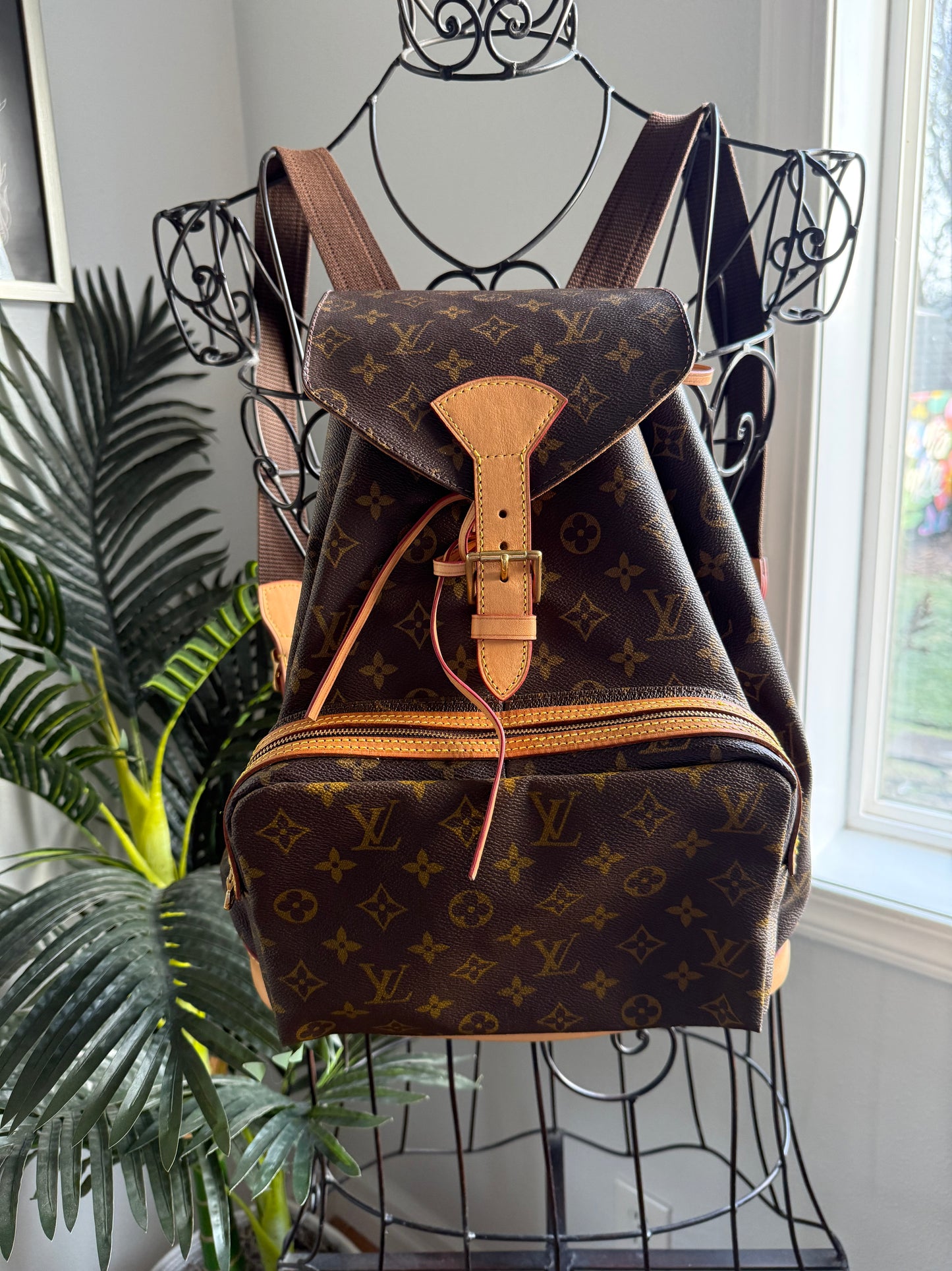 Authentic Preloved Reimagined LV Montsouris GM Backpack