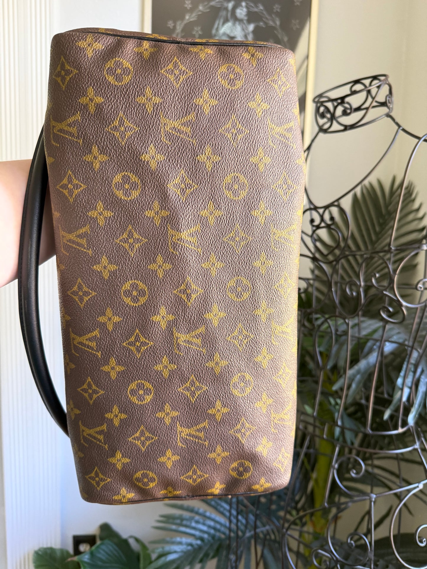 Preloved Authentic Reimagined Vintage LV Speedy 35 DARK *one of one*