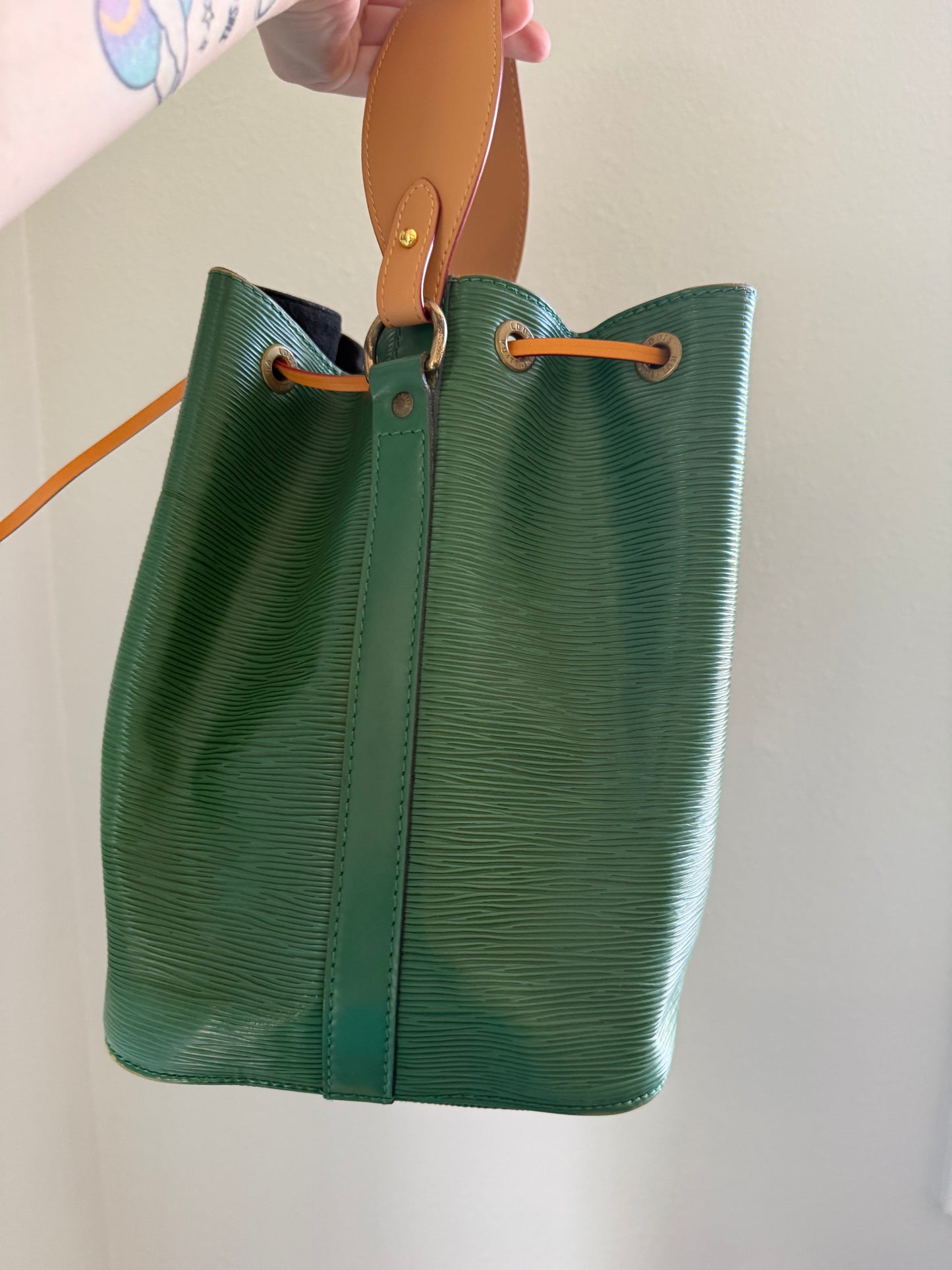 Authentic Preloved Vintage LV Petit Noe in Green Epi Leather