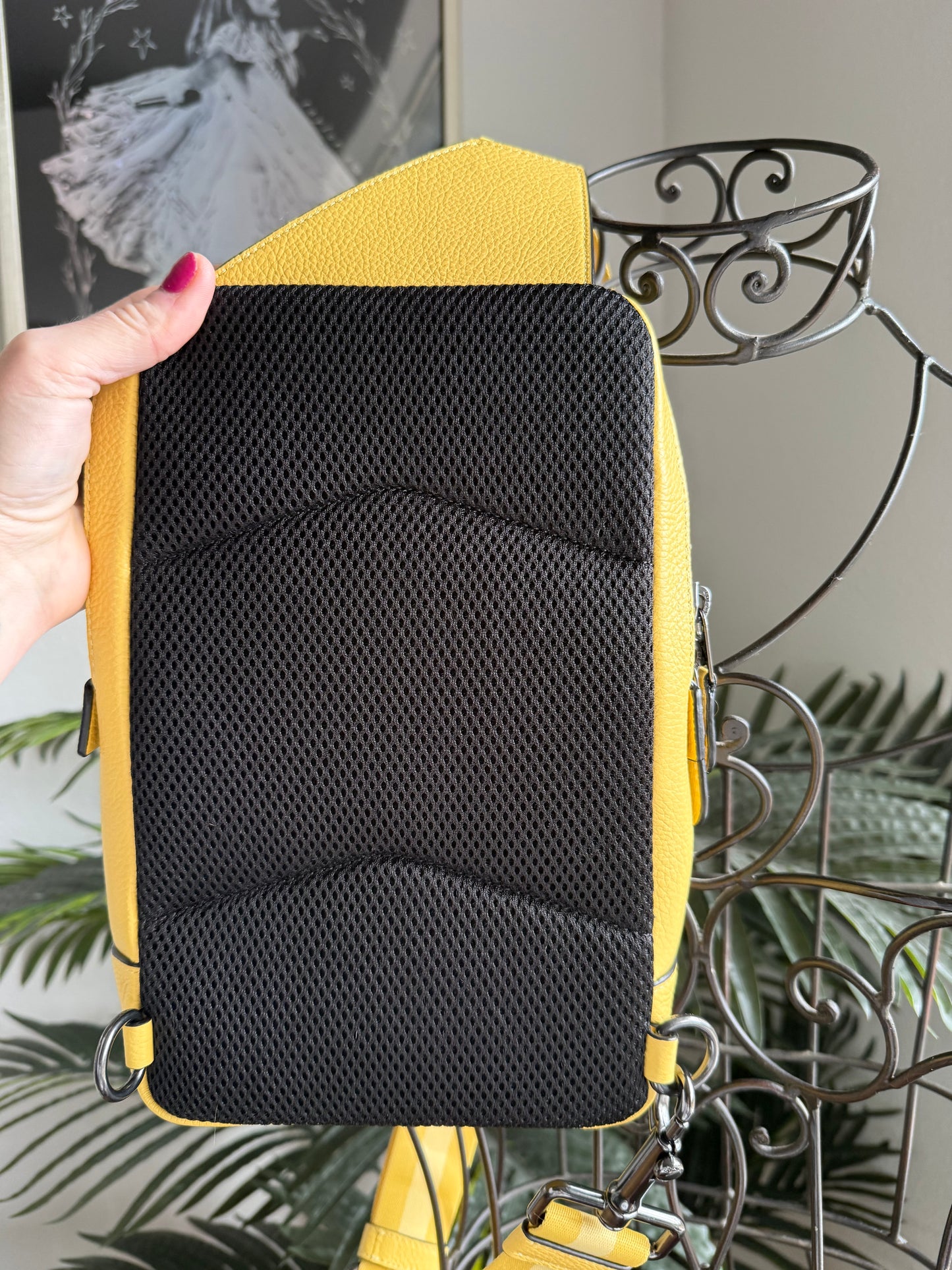 Preloved Reimagined Yellow Coach Sling Bag