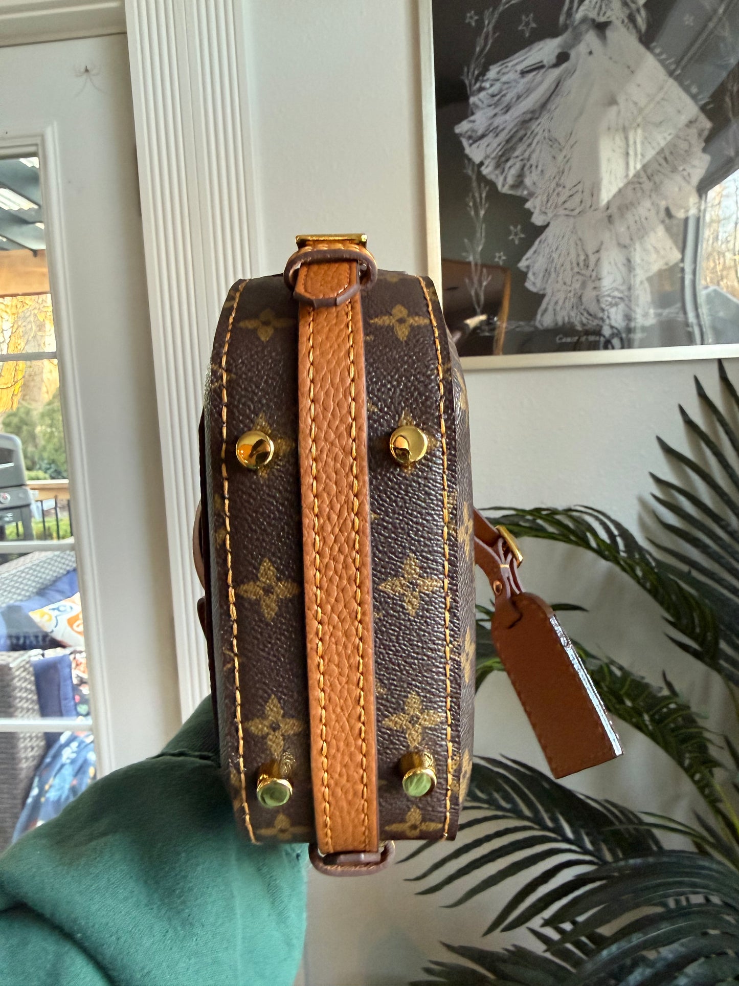 The STYLE Bag || Handmade Luxury Leather and Mono Hatbox Statement Unique Circle Bag